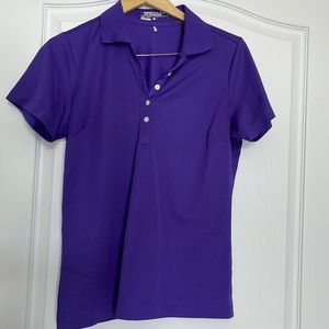 Nike Golf dri fit ladies Polo shirt purple size L